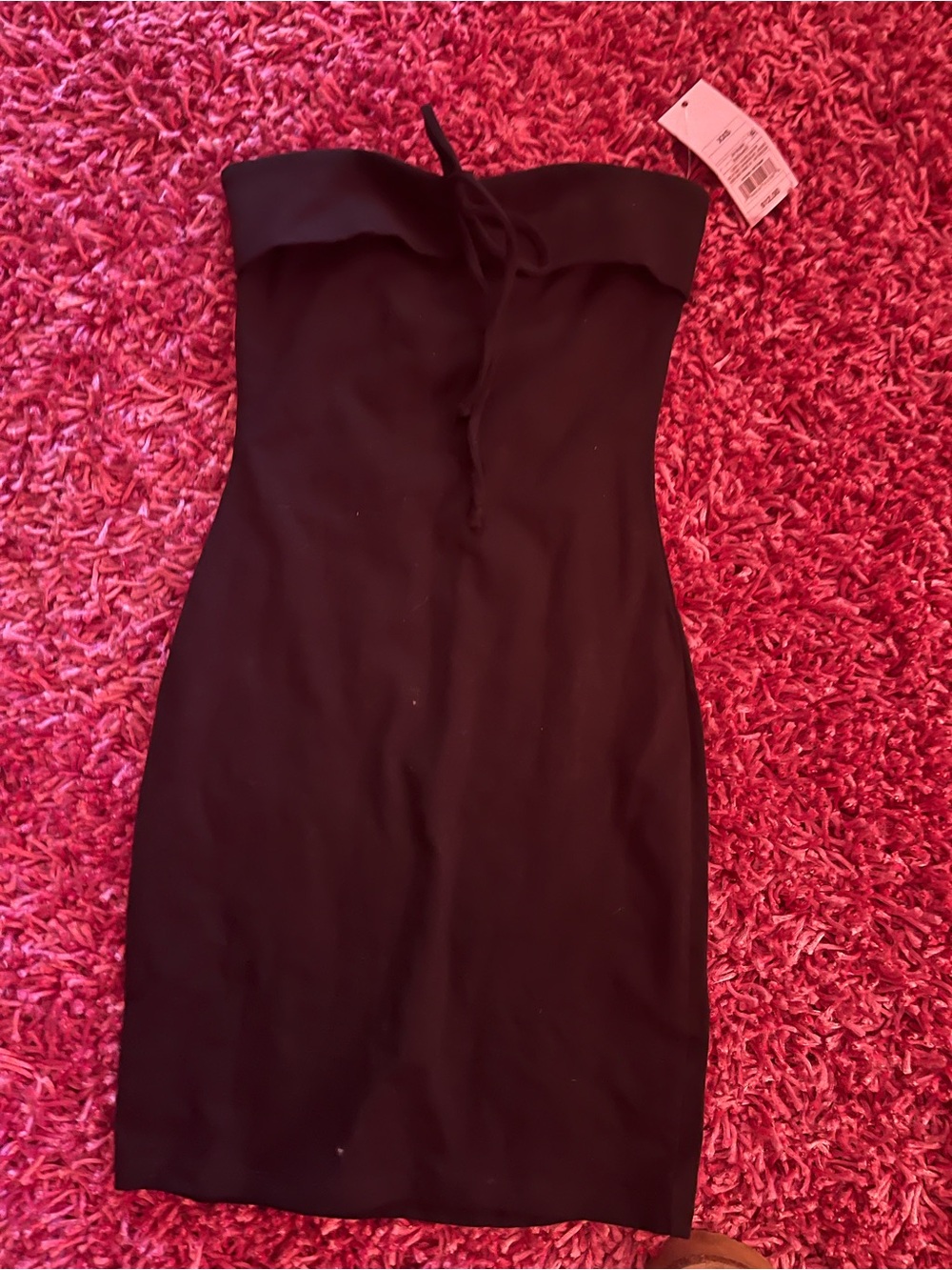 wild fable Black Strapless Mini Dress